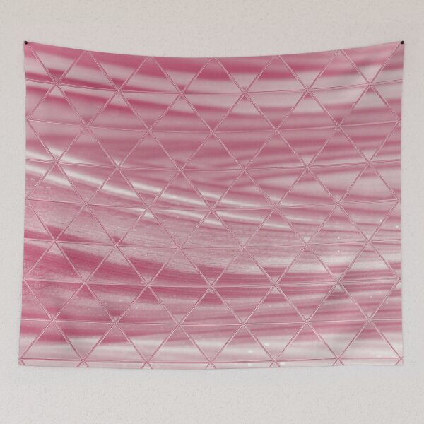 Item preview, Pink Rose Glam Triangle Pattern. designed and sold by ZubiyaArt.