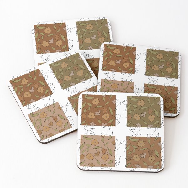 Artikelvorschau, Quadrate und Blumen entworfen und verkauft von CozyPictures.