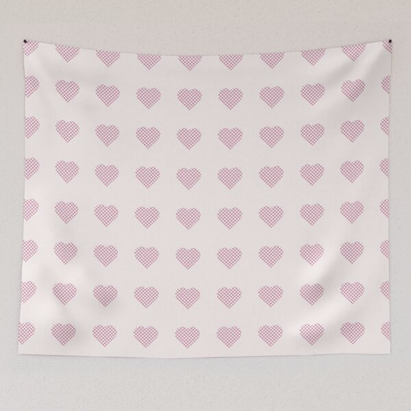 Item preview, 市松模様 桜色 -Ichimatsu pattern Sakura color with heart shape- designed and sold by AtelierJasmine.