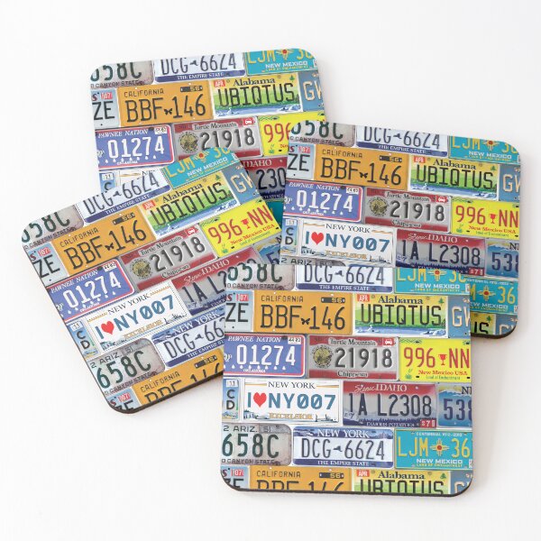 Item preview, US car registration plates designed and sold by EvieWoj.