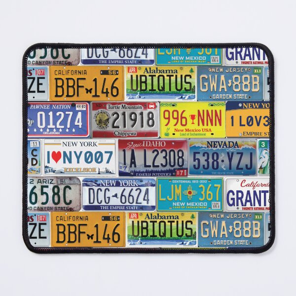 Item preview, US car registration plates designed and sold by EvieWoj.