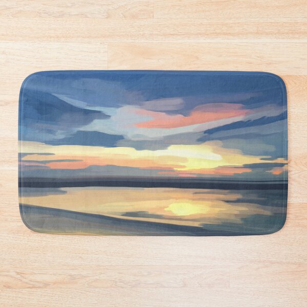 Item preview, Photographic Reflective Orange and Blue Cloudy Sunset Painting, Made by EndlessEmporium designed and sold by EndlessEmporium.