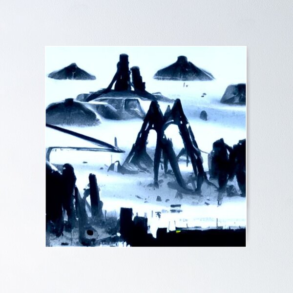 Item preview, Alien Structures On The Moon designed and sold by Rumrabbit82.