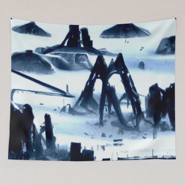 Item preview, Alien Structures On The Moon designed and sold by Rumrabbit82.