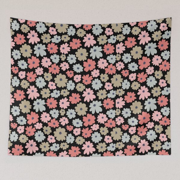 Item preview, pastel floral pattern designed and sold by stickers-packs.