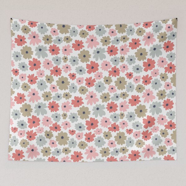 Item preview, pastel floral pattern designed and sold by stickers-packs.