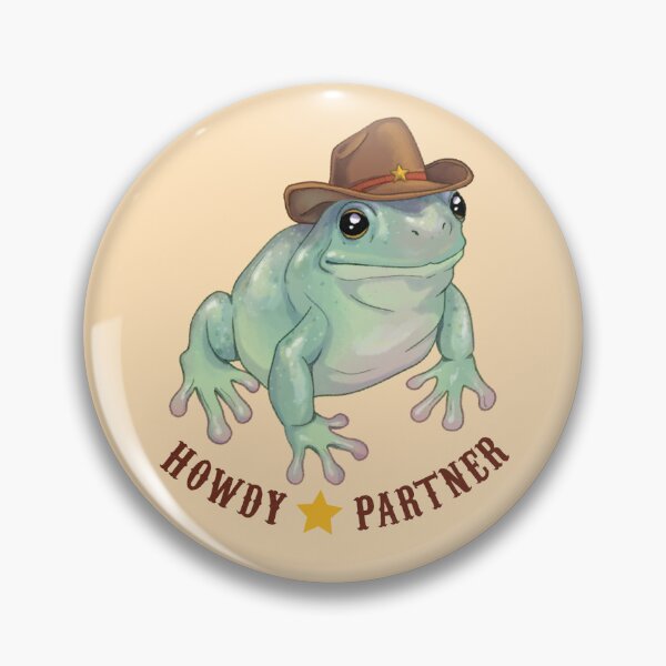 Item preview, Howdy Partner Cowboy Frog designed and sold by eleary.