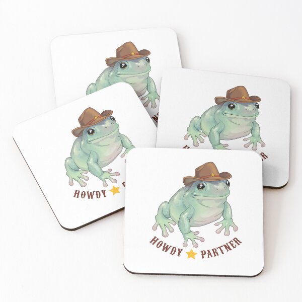 Item preview, Howdy Partner Cowboy Frog designed and sold by eleary.