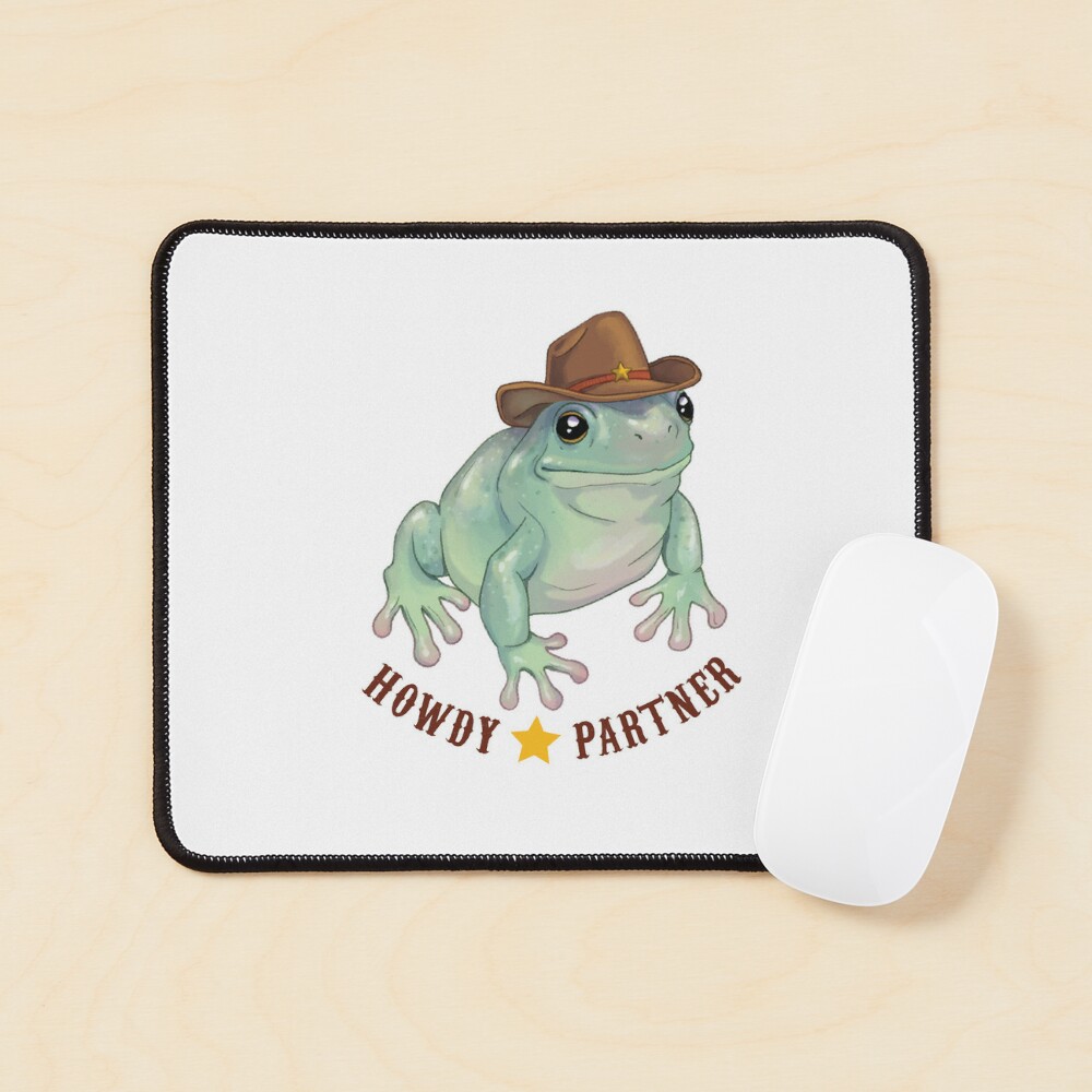 Stickers Northwest - Frog Cowboy, Howdy Sticker