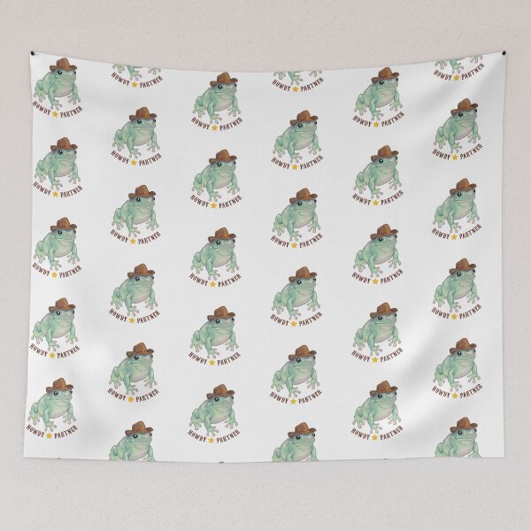 Item preview, Howdy Partner Cowboy Frog designed and sold by eleary.