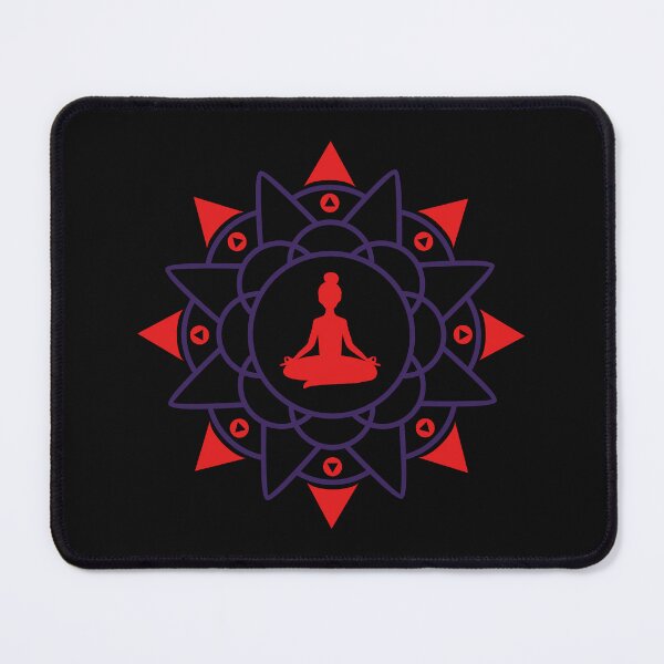 Item preview, Yoga Meditation Red and Purple Design designed and sold by Coop & Company Designs.