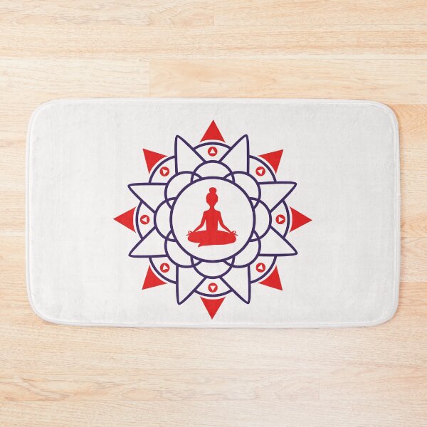 Item preview, Yoga Meditation Red and Purple Design designed and sold by Coop & Company Designs.