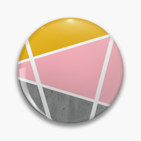 Item preview, Color areas with gray concrete, light pink and golden yellow designed and sold by Ninaeva.