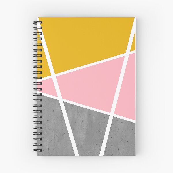 Item preview, Color areas with gray concrete, light pink and golden yellow designed and sold by Ninaeva.