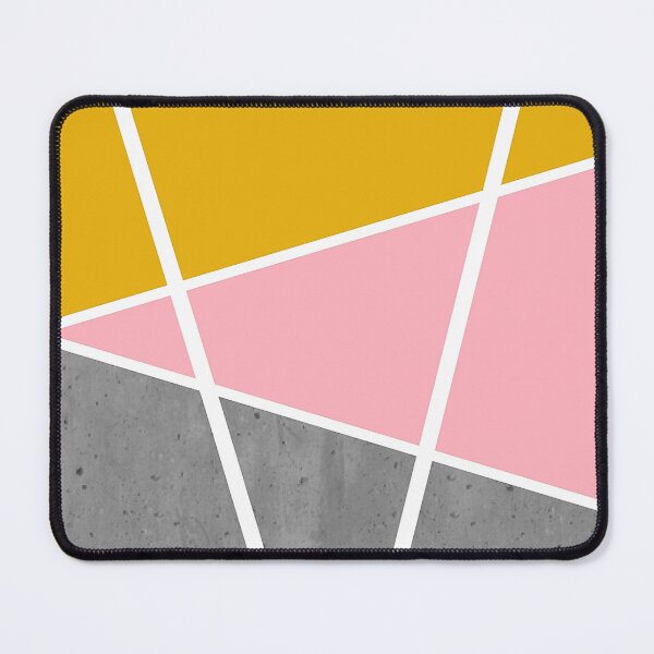 Item preview, Color areas with gray concrete, light pink and golden yellow designed and sold by Ninaeva.