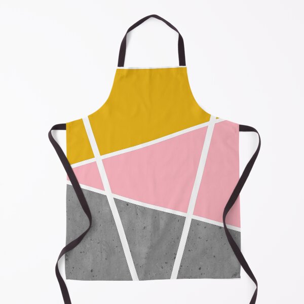 Item preview, Color areas with gray concrete, light pink and golden yellow designed and sold by Ninaeva.
