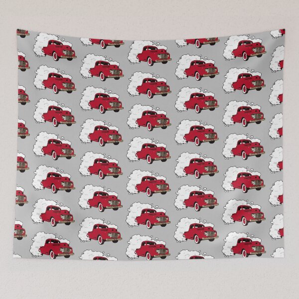 Item preview, Red 50s F Truck Burnout designed and sold by CoolRide.