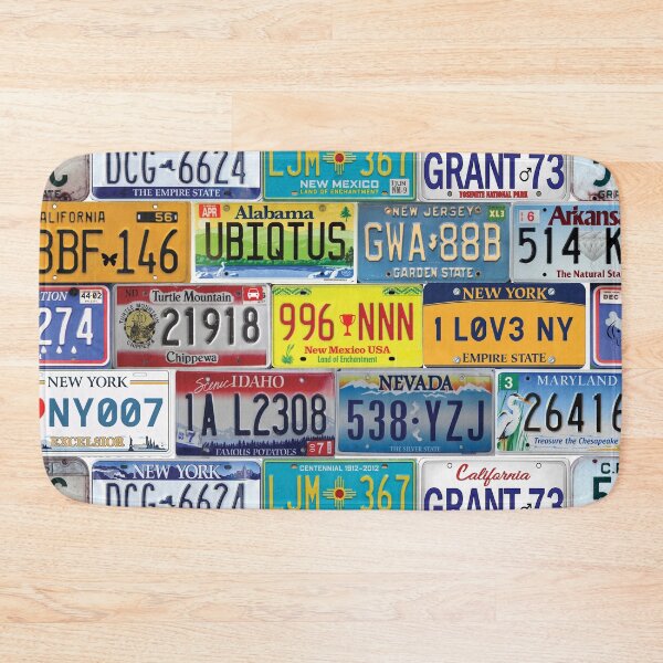 Item preview, US car registration plates designed and sold by EvieWoj.