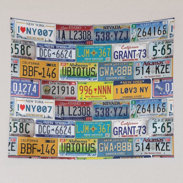 Item preview, US car registration plates designed and sold by EvieWoj.
