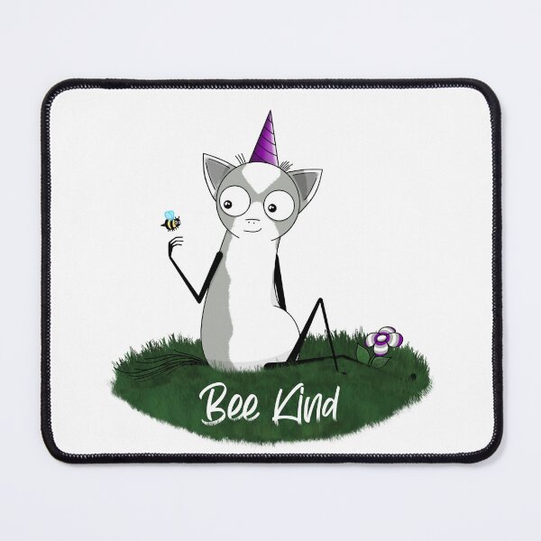 Item preview, Bee kind! Greysexual Flag Unicorn designed and sold by Bill Bill The Unicorn.
