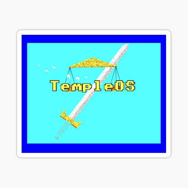 Item preview, TempleOS designed and sold by john-ess.