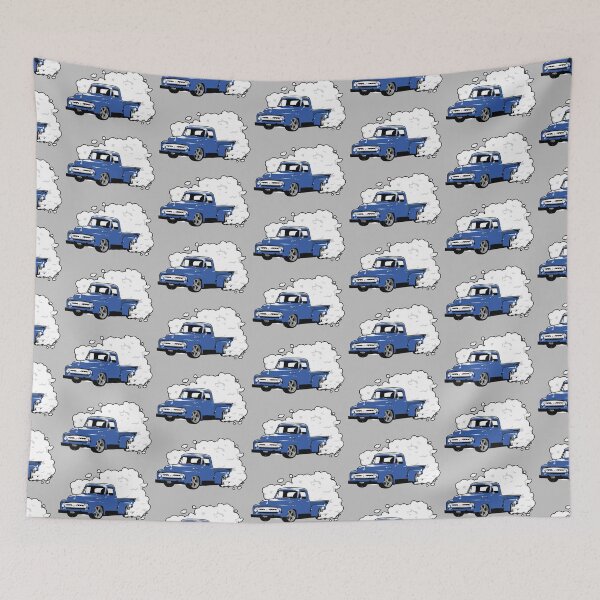 Item preview, Blue 50s F Truck Burnout designed and sold by CoolRide.