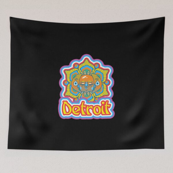 Item preview, Detroit Michigan 313 Techno Psychodelic Cannabis Pot Acid Design designed and sold by Candlewood Museum & Gift Shoppe.