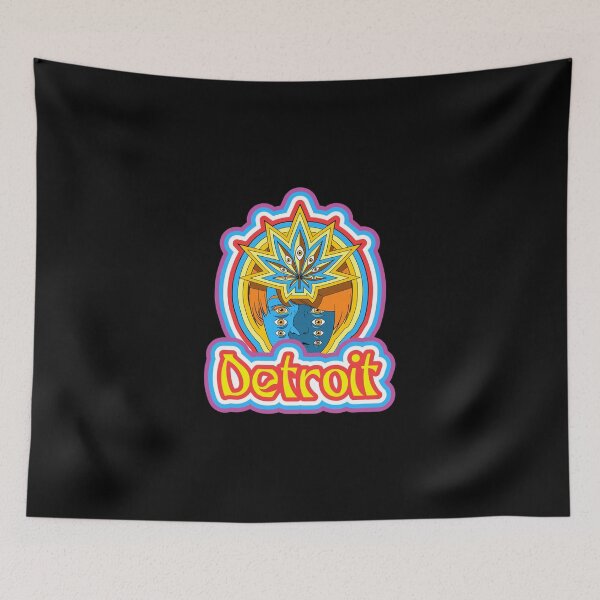 Item preview, Detroit Michigan 313 Techno Psychodelic Cannabis Pot Acid Design designed and sold by Candlewood Museum & Gift Shoppe.
