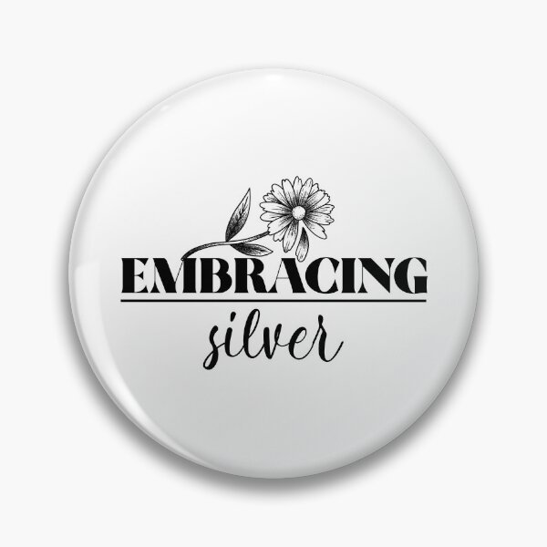 Item preview, Embracing Silver, Silver Hair, Gray Hair Transition designed and sold by offyourback.
