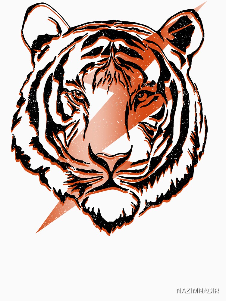 Sublimation Tiger Illustration T-shirt