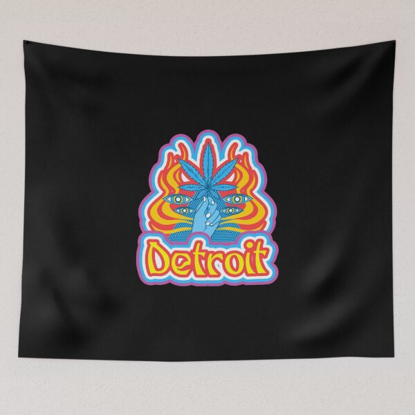 Item preview, Detroit Michigan 313 Techno Psychodelic Cannabis Pot Acid Design designed and sold by Candlewood Museum & Gift Shoppe.