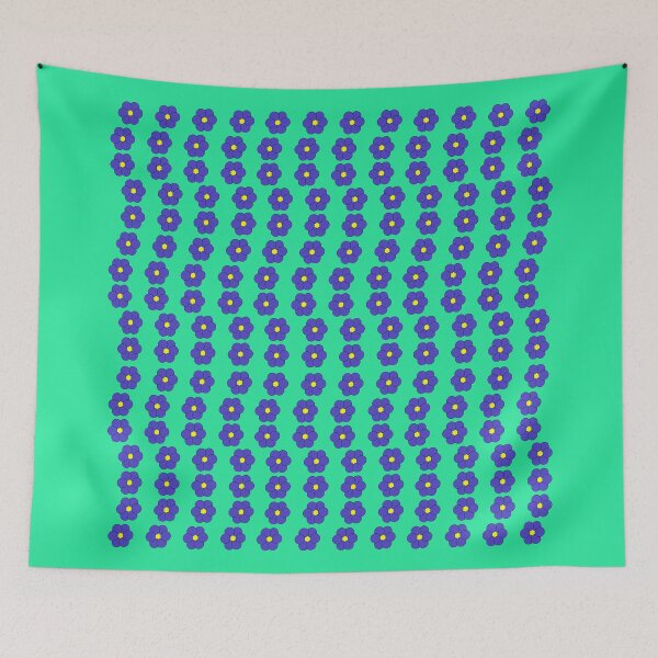 Item preview, Trailing Blue Flowers designed and sold by janraydesigns.