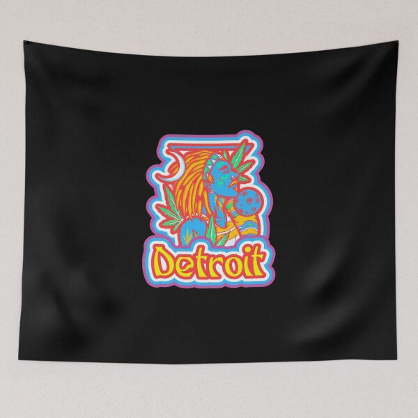 Item preview, Detroit Michigan 313 Techno Psychodelic Cannabis Pot Acid Design designed and sold by Candlewood Museum & Gift Shoppe.