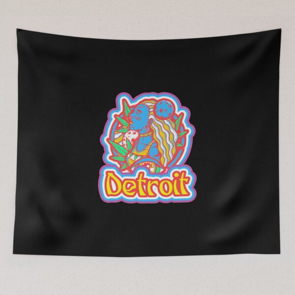 Item preview, Detroit Michigan 313 Techno Psychodelic Cannabis Pot Acid Design designed and sold by Candlewood Museum & Gift Shoppe.