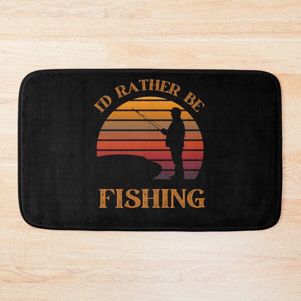 Item preview, I'd Rather Be Fishing - Funny Fisherman Design designed and sold by Motion Designs.