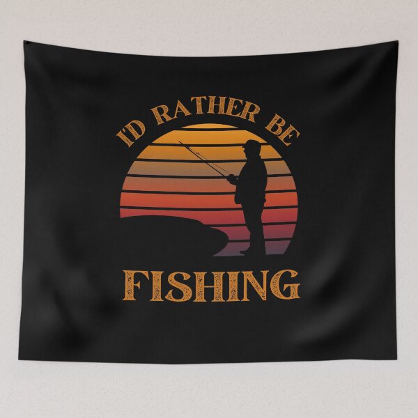 Item preview, I'd Rather Be Fishing - Funny Fisherman Design designed and sold by Motion Designs.