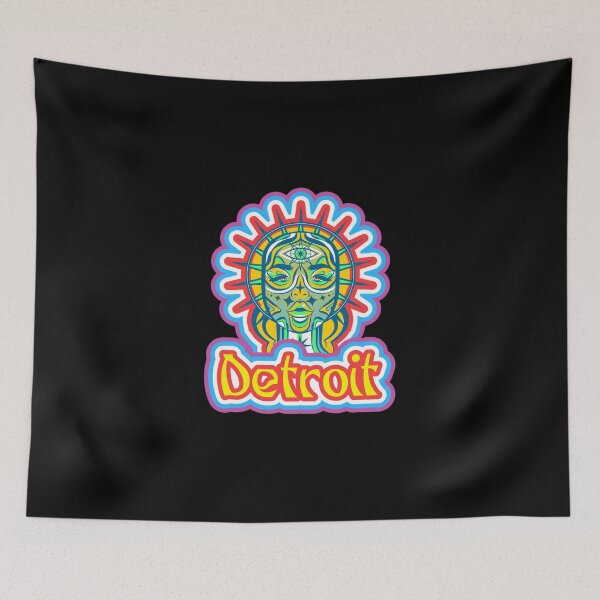 Item preview, Detroit Michigan 313 Techno Psychodelic Cannabis Pot Acid Design designed and sold by Candlewood Museum & Gift Shoppe.