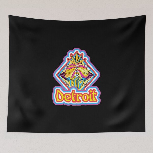 Item preview, Detroit Michigan 313 Techno Psychodelic Cannabis Pot Acid Design designed and sold by Candlewood Museum & Gift Shoppe.