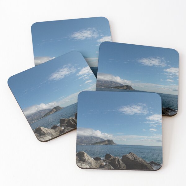 Item preview,  Mediterranean Coast, Crystal Blue Sea, Beautiful Blue Sky, Rocky Shore,   designed and sold by branaghbel.