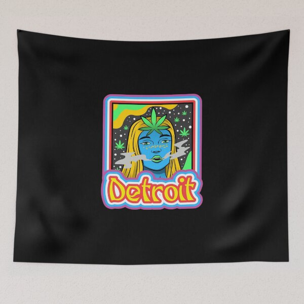 Item preview, Detroit Michigan 313 Techno Psychodelic Cannabis Pot Acid Design designed and sold by Candlewood Museum & Gift Shoppe.