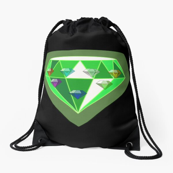 Sonic The Hedgehog 7 Chaos Emeralds With A Drawstring Bag