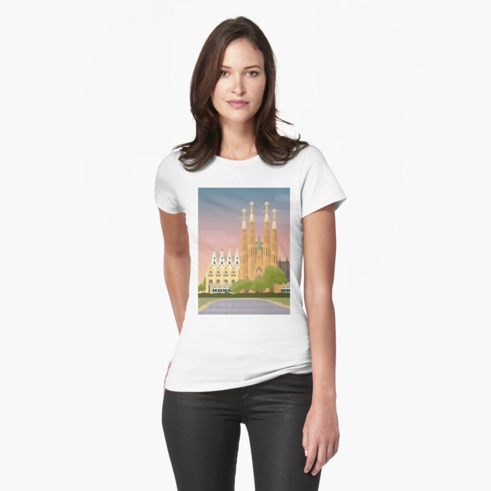 Vista previa del artículo con la obra «Camiseta entallada», diseñado y vendido por ANUE.
