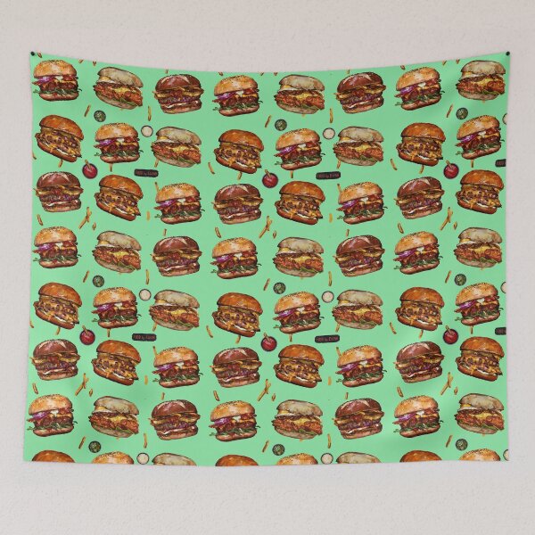 Item preview, Burgers for four designed and sold by ElenaCandil.