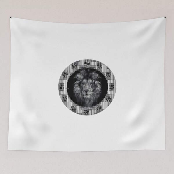 Item preview, Lion head art black white designed and sold by umfhn.