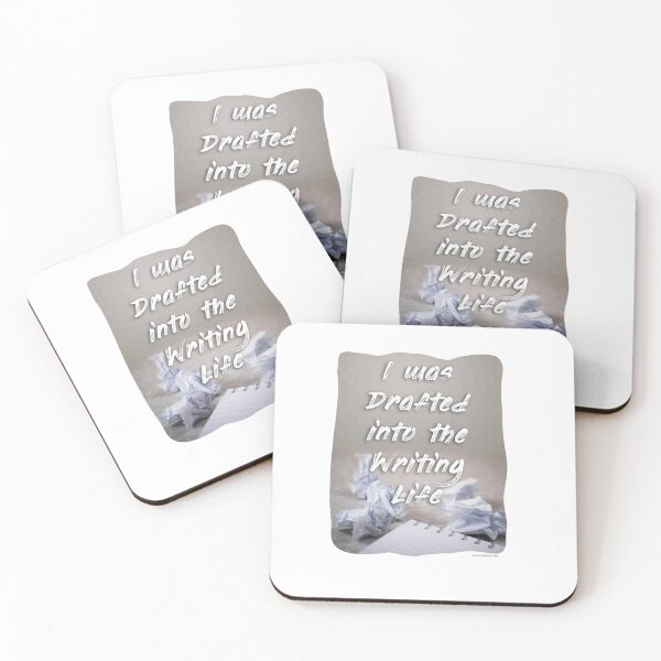 Item preview, Drafted Into The Writers Life Author Process Motto designed and sold by mytshirtfort.