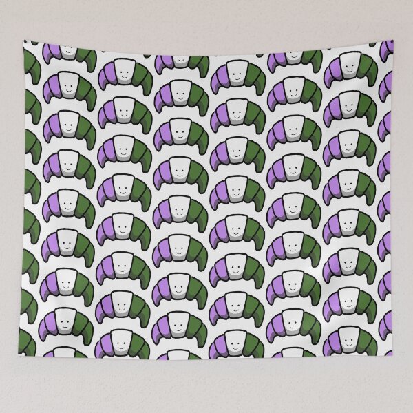 Item preview, Happy Genderqueer Pride Croissant designed and sold by CJ Vanderbeek.