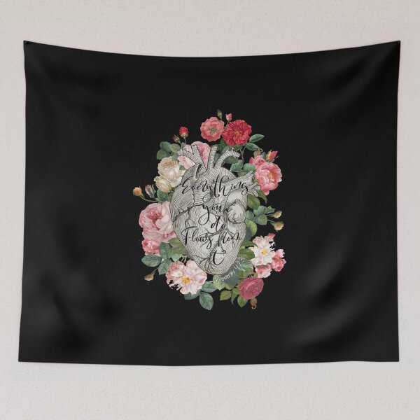Item preview, Bloom Heart Anatomy Art With Verse designed and sold by amazingjoy.