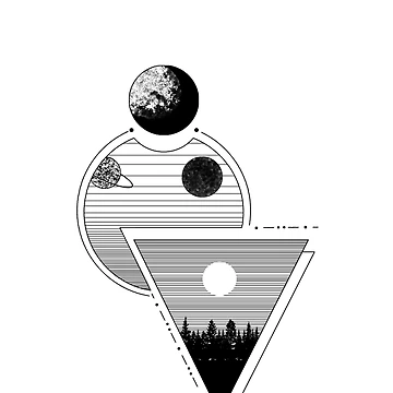 Artwork thumbnail, Moon Geometric by Rhi-Cherry