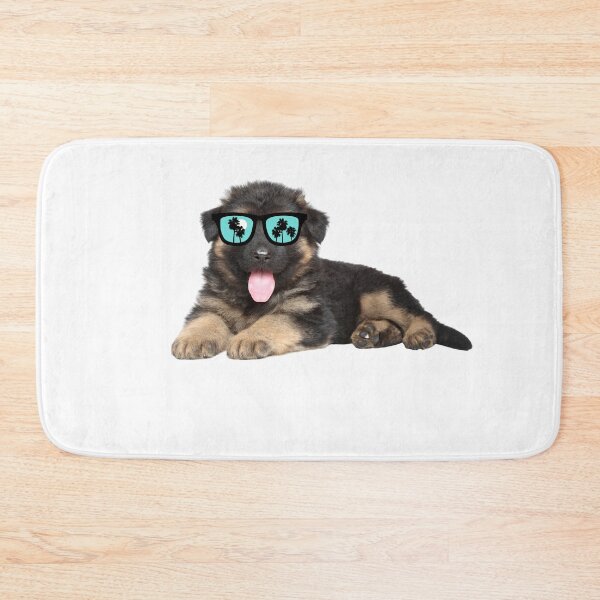 Item preview, Cute german shepherd puppy wearing sunglasses.    designed and sold by Doggymadness.
