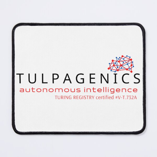 Item preview, Tulpagenics Autonomous Intelligence (William Gibson t-shirt Agency) AI t-shirt designed and sold by Gibson Futures.